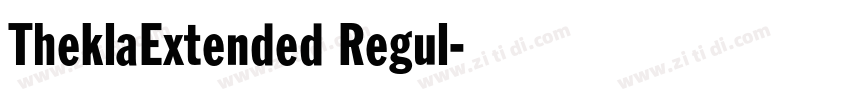 TheklaExtended Regul字体转换